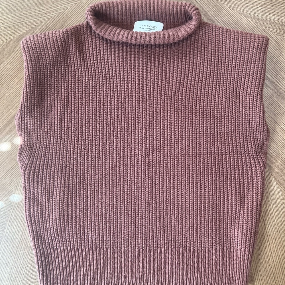 Luminary Boutique Structured Brown Turtleneck Sle… - image 2